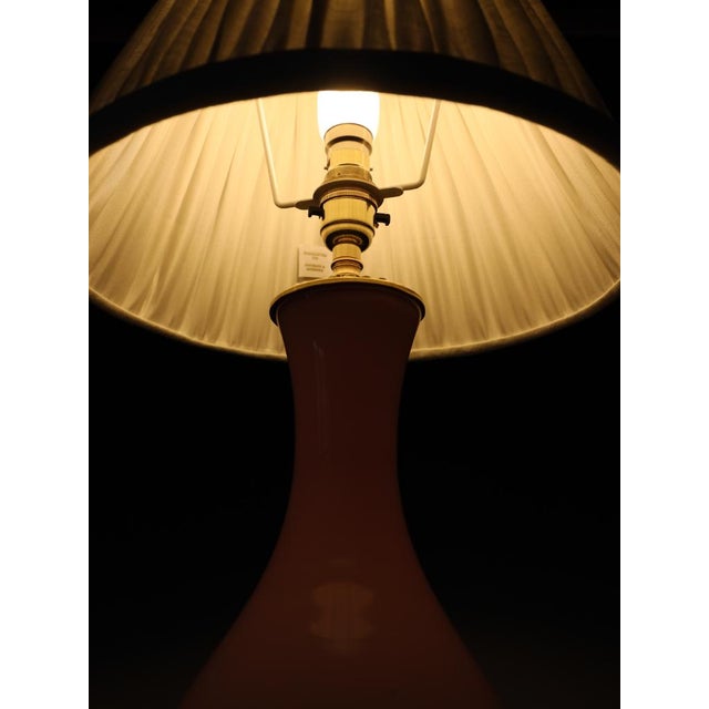 Antique 19th Century French Pink Opaline Glass Baluster Table Lamp, 1870 For Sale - Image 6 of 15