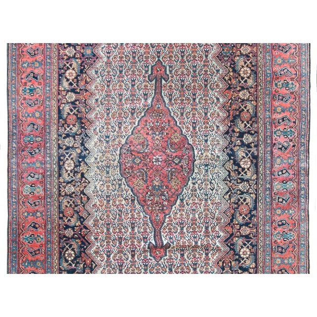 Textile Early 20th Century Persian Bibikibad Rug For Sale - Image 7 of 16