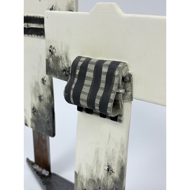 Contemporary One of a Kind Japanese Kimono Ceramic Sculpture For Sale - Image 3 of 6