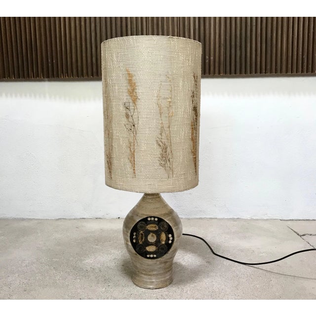 French Ceramic Table Lamp by Georges Pelletier, 1960s For Sale - Image 11 of 16