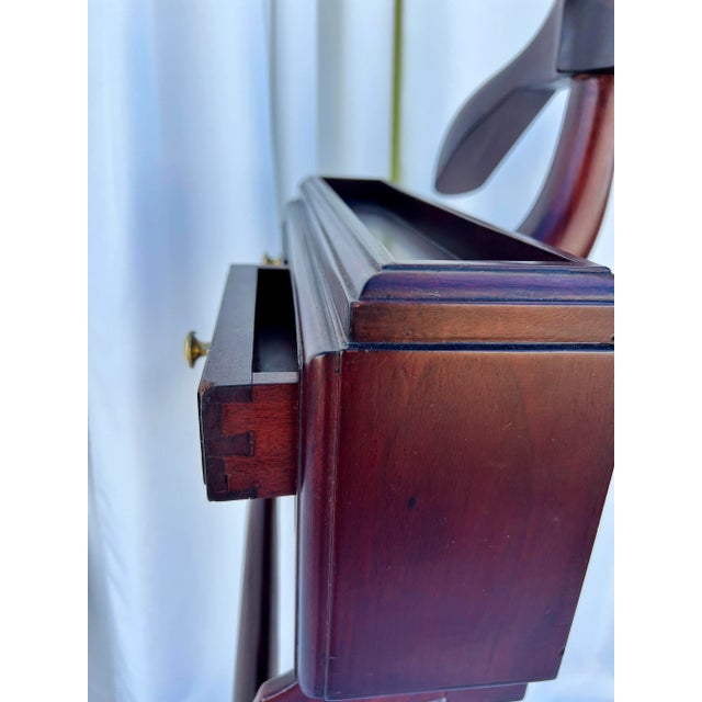Wood Mid- Century Traditional Mahogany Valet For Sale - Image 7 of 10