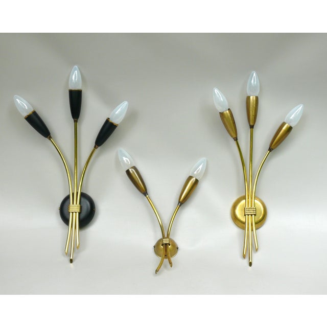 Vintage Wall Light in Brass, 1950s For Sale - Image 17 of 18