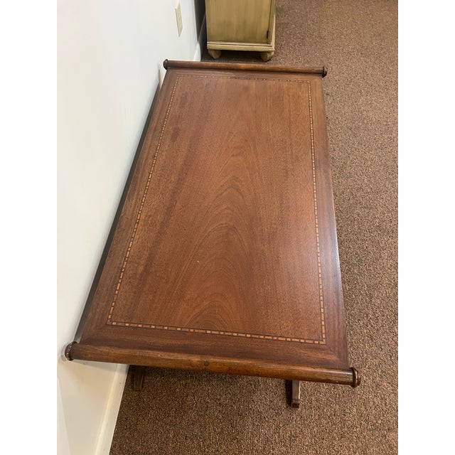 1940s French Regency Mahongany Coffee Table For Sale - Image 6 of 10