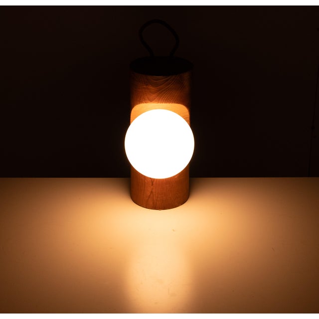 Swiss Brutalist Pine Pendant Lamp from Temde, 1960s For Sale - Image 4 of 13