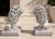 Late 20th Century Pair of Weathered Concrete Garden Lions For Sale - Image 4 of 11