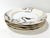 Taupe Fitz & Floyd Japanese Crane Dinner Plates – Gold Rim Porcelain Tableware Set of 4 For Sale - Image 8 of 12