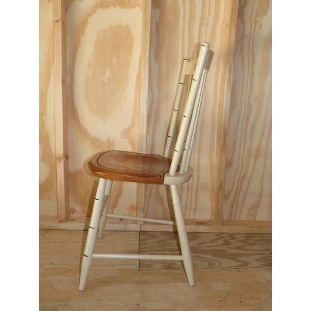 Vintage L. Hitchcock Harvest Stenciled Dining Chair Side Chair For Sale In Boston - Image 6 of 12