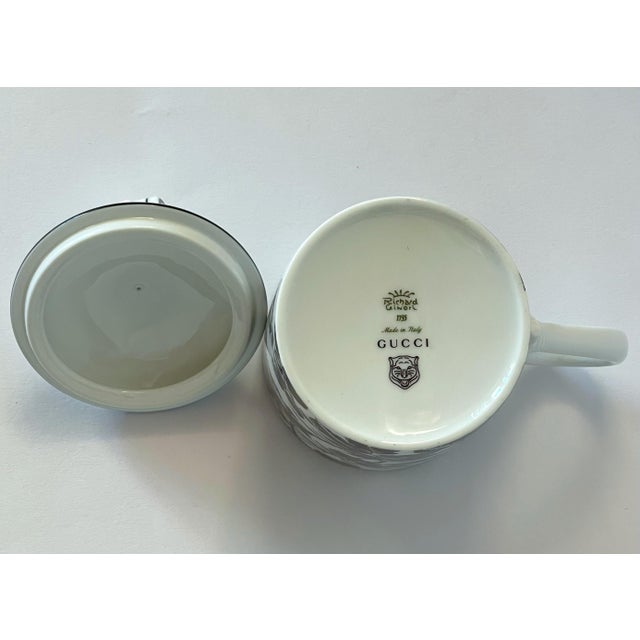 Gucci Porcelain Flowers Scroll Mug | Chairish
