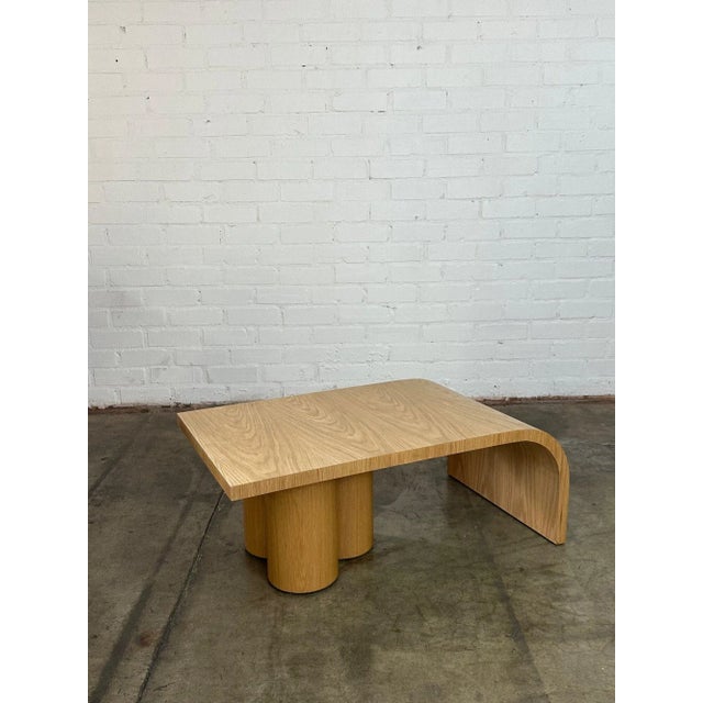 W42 D24 H16.5 Handcrafted in house in a mix of solid wood and white oak veneer. Built in our Boyle Heights wood shop this...