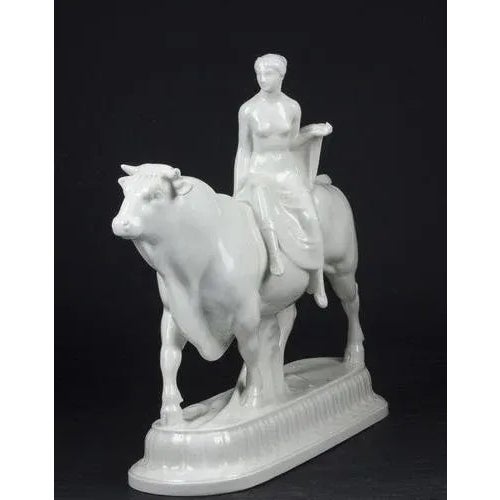 Figurine the Rape of Europal from KPM Porcelain, 1890s For Sale - Image 3 of 5