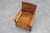 Art Deco Oak Lounge Chair with Woven Leather Back and Ochre Velvet, Belgium, 1920s For Sale - Image 13 of 15