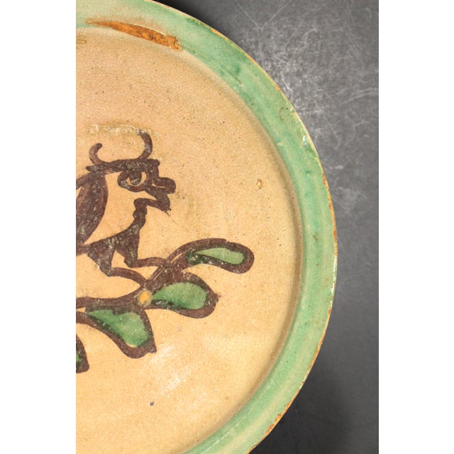 19th / 20th C. Glazed Earthenware Bowl With Bull, Cuzco Pottery School 2 For Sale - Image 9 of 14