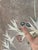 Antique Hand-Painted Japanese Four-Panel Screen With Birds and Bamboo Motif For Sale In Oklahoma City - Image 6 of 12