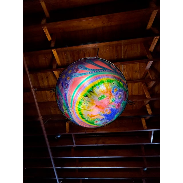 Modern Original Ulla Darni Signed Rainbow Chandelier For Sale - Image 3 of 16