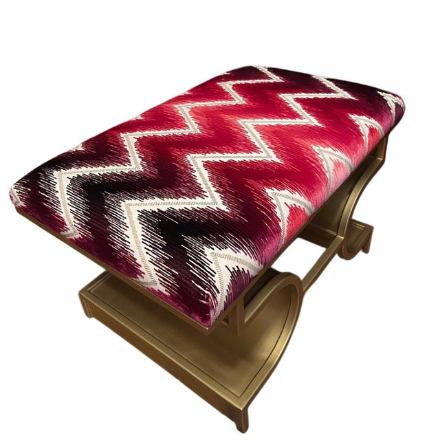 Contemporary Carlton Bench by Sherrill Canet For Sale - Image 3 of 7