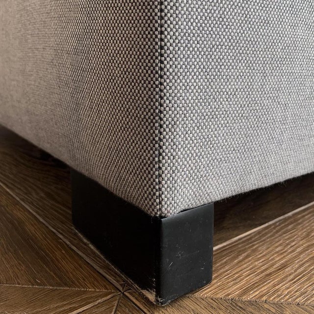 Bond Street Chaise Lounge in Grey Wool from Donghia, USA, 1990s For Sale - Image 6 of 12