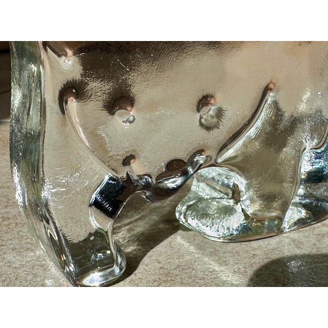 Glass Vintage Paperweight on Glass, 1980s For Sale - Image 7 of 11