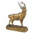 Patinated Bronze Sculpture 'Listening Stag' by Romantic Author and Sculptor Antoine-Louis Barye and Produced by F. Barbedienne Fondeur For Sale