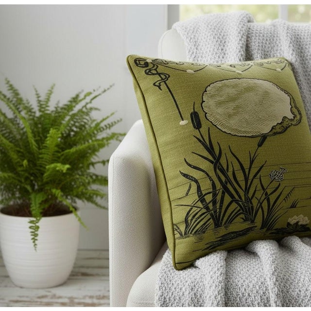 Exquisite Luxury Arts & Crafts Sofa Cushions – 1920s Design Cushion Cover Only For Sale - Image 4 of 5