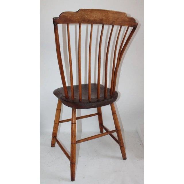 Early 19th C Step Down Windsor Chair For Sale In Los Angeles - Image 6 of 6