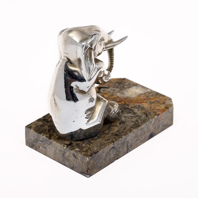 French Vintage Elephant Bookends For Sale - Image 9 of 9