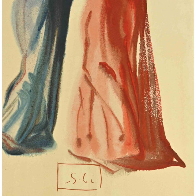 Dante and Beatrice - "The Divine Comedy" - Song 29 - Purgatory is a woodcut print realized in 1963 for a series...