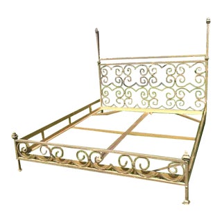 Vintage Kreiss Iron Bed Frame For Sale