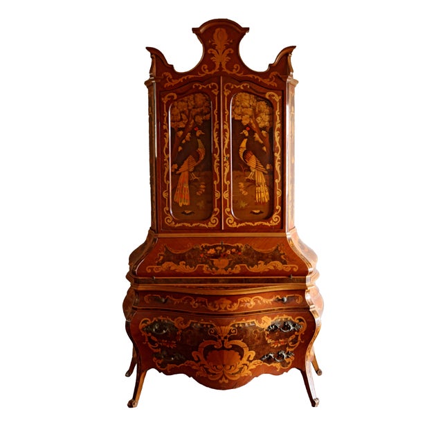 Baroque Inlaid Trumeau, 1960s For Sale - Image 15 of 15