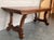 20th Century Spanish Oak Lyre Legs Trestle Dining Farm Table For Sale - Image 10 of 12