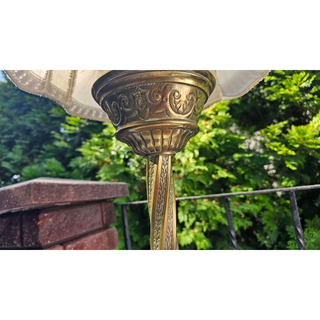 Brass Table Lamp, 1890s For Sale - Image 6 of 9