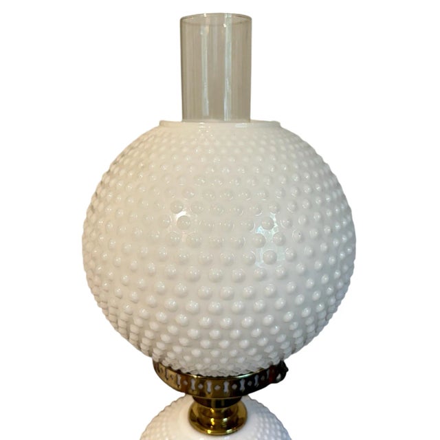 Vintage Hobnail Milk Glass Double Globe Hurricane Electric Lamp Beautiful vintage "Gone With the Wind" style lamp...