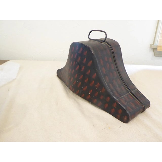 American 19th Century Tin Painted Container For Sale - Image 3 of 3