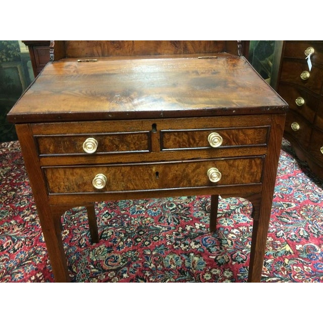 Early 19th Century Antique Plantation Desk, Rustic Walnut Desk For Sale - Image 5 of 13