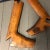 American Vintage Wooden Boot Forms 19th Century- a Pair For Sale - Image 3 of 10