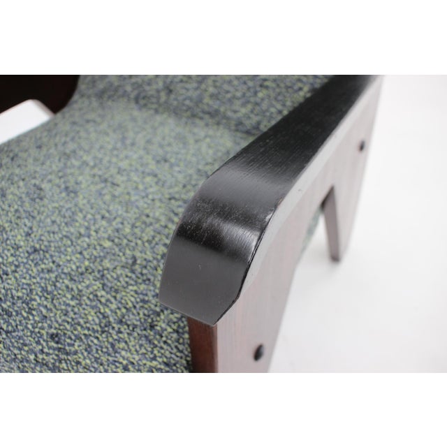 Oak Armchair, Czechoslovakia, 1960s For Sale - Image 12 of 14