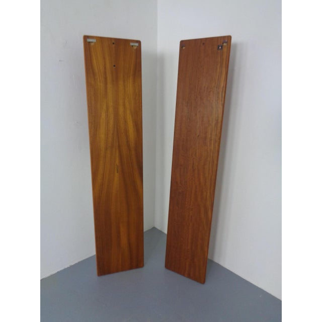 Wood Large Teak Wardrobe with Mirror by Kai Kristiansen for Vildbjerg Møbelfabrik, Denmark, 1960s, Set of 2 For Sale - Image 7 of 16