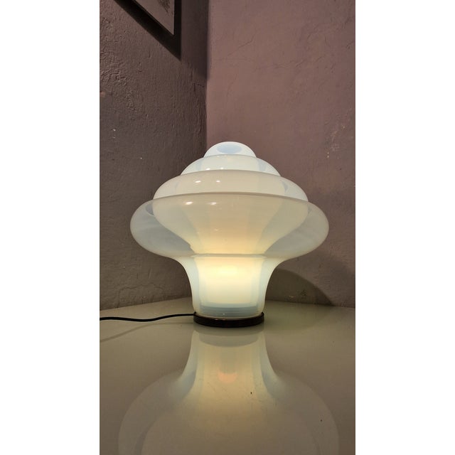 Lotus Table Lamp in Irridescent Murano Glass by Carlo Nason for Mazzega, 1980s For Sale - Image 12 of 12