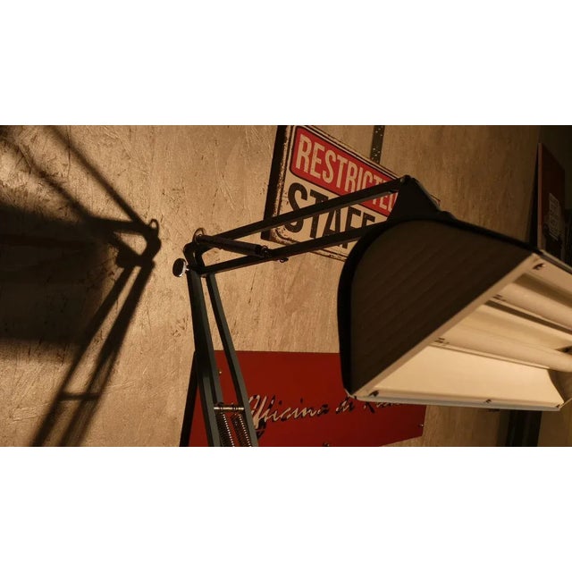 Aqua Mid-Century Naska Loris Neon Floor Lamps with Stems and Clasps by Jac Jacobsen for Fontana Arte, Set of 2 For Sale - Image 8 of 16