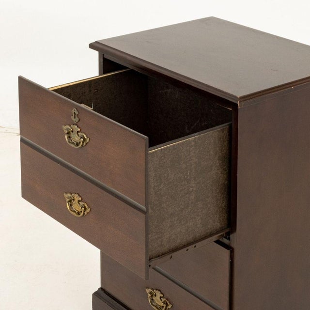 Chippendale Chippendale Style Mahogany Filing Cabinet For Sale - Image 3 of 6