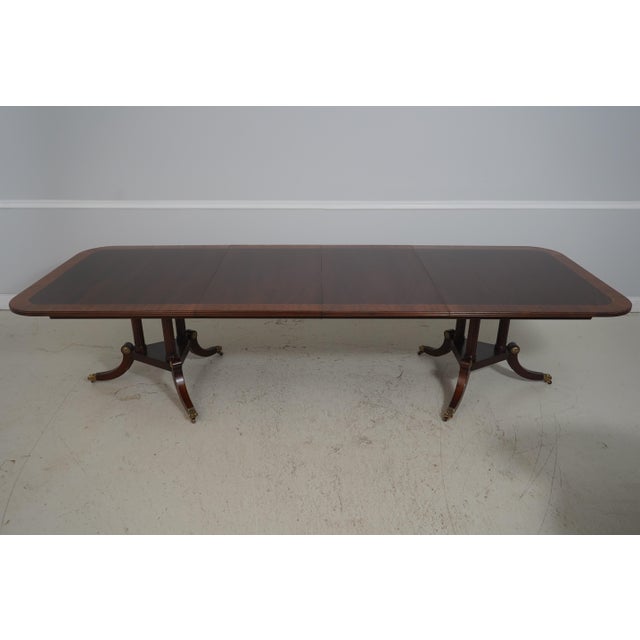 Henkel Harris Model 2276 Mahogany Dining Room Table For Sale - Image 11 of 18