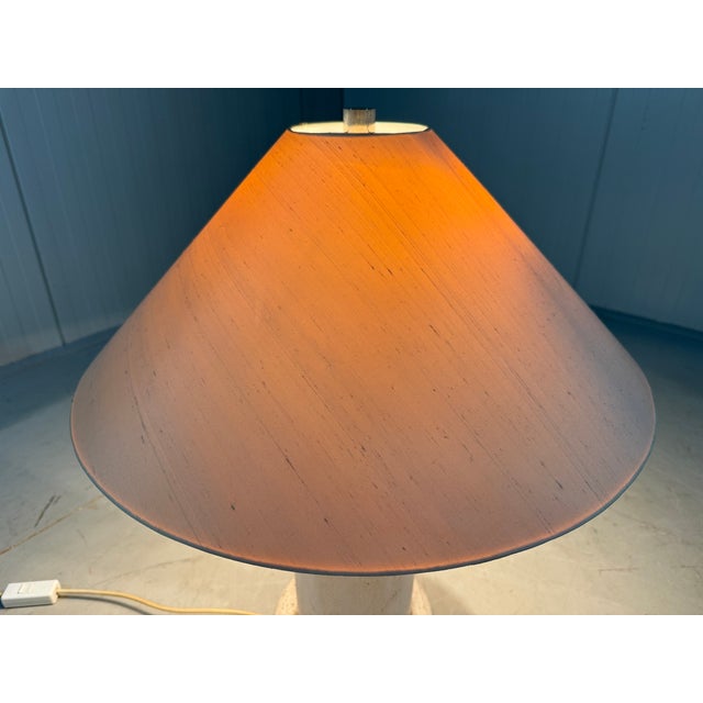 Italian Travertine Table Lamp, 1960s For Sale - Image 11 of 18