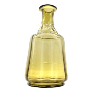 Mid-Century Modern Amber Glass Vase by Arthur Percy for Gullaskruf, Sweden, 1950s For Sale