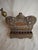 Mid 19th Century Rare 19thC Polish Brass Hanukkah Menorah Oil Lamp Crown Lions Judaica For Sale - Image 5 of 12