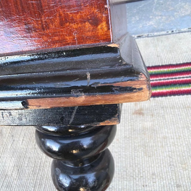 Wood Antique 19th C. Manheim Pa Flame-Grain Painted Blanket Chest With Key For Sale - Image 7 of 18