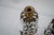 1950s Hollywood Regency Bronze and Crystal Candelabra Pair on Marble Base. For Sale - Image 4 of 8