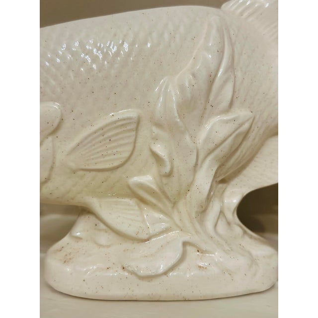 Vintage Ceramic Fish Planter For Sale - Image 4 of 9
