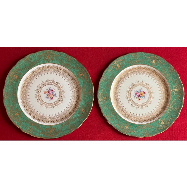 Antique Early 20th Century Porcelain Dinner Plates by George Jones & Sons China - Set of 12 For Sale - Image 9 of 12