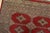 Bokhara Jaldar Rug 4’1” X 6′ Red Wool Tribal Hand-Knotted Oriental Carpet For Sale In Philadelphia - Image 6 of 12