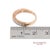 14k 585 Rose Gold Natural Diamond Milgrain Engraved Band Ring, Size 6.25 For Sale - Image 11 of 12