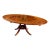 Jonathan Charles Buckingham Mahogany & Satinwood Oval Dining Table For Sale